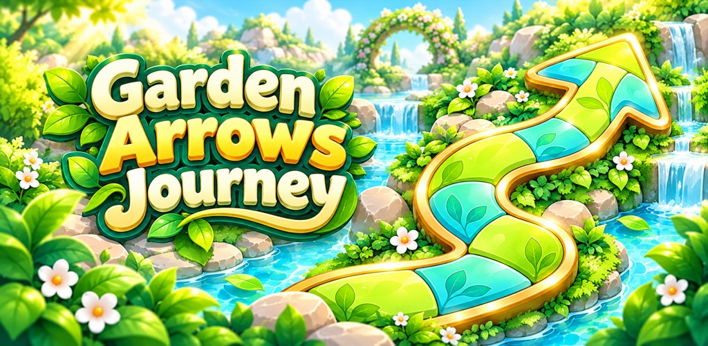 Garden Arrows Journey garden-themed game artwork